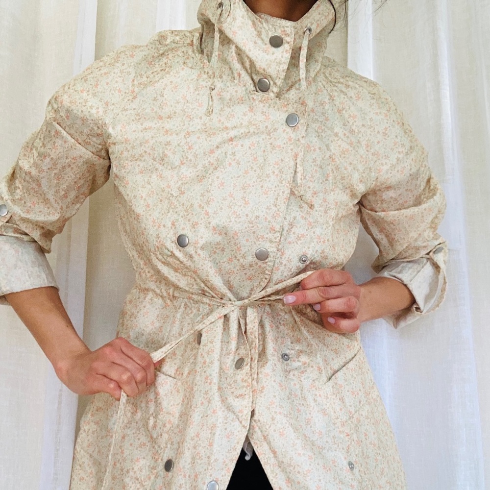 Floral Raincoat windbreaker